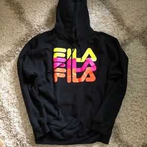 Black statement FILA sweatshirt